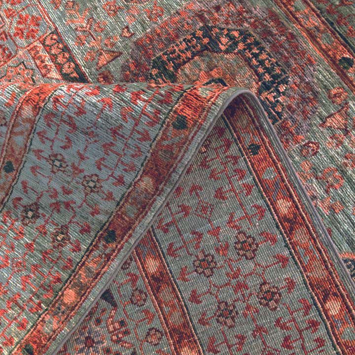 5' 2 x 6' 8 Hand Knotted Mamluk Ziegler Rug