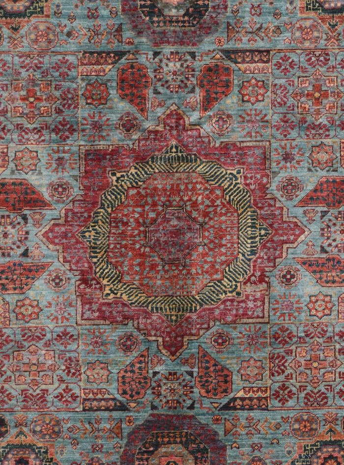 Detail image of 5' 2 x 6' 8 Hand Knotted Mamluk Ziegler Rug
