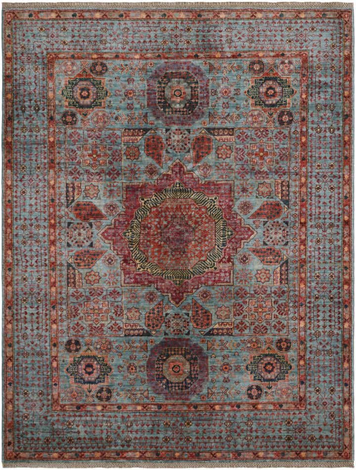 5' 2 x 6' 8 Hand Knotted Mamluk Ziegler Rug