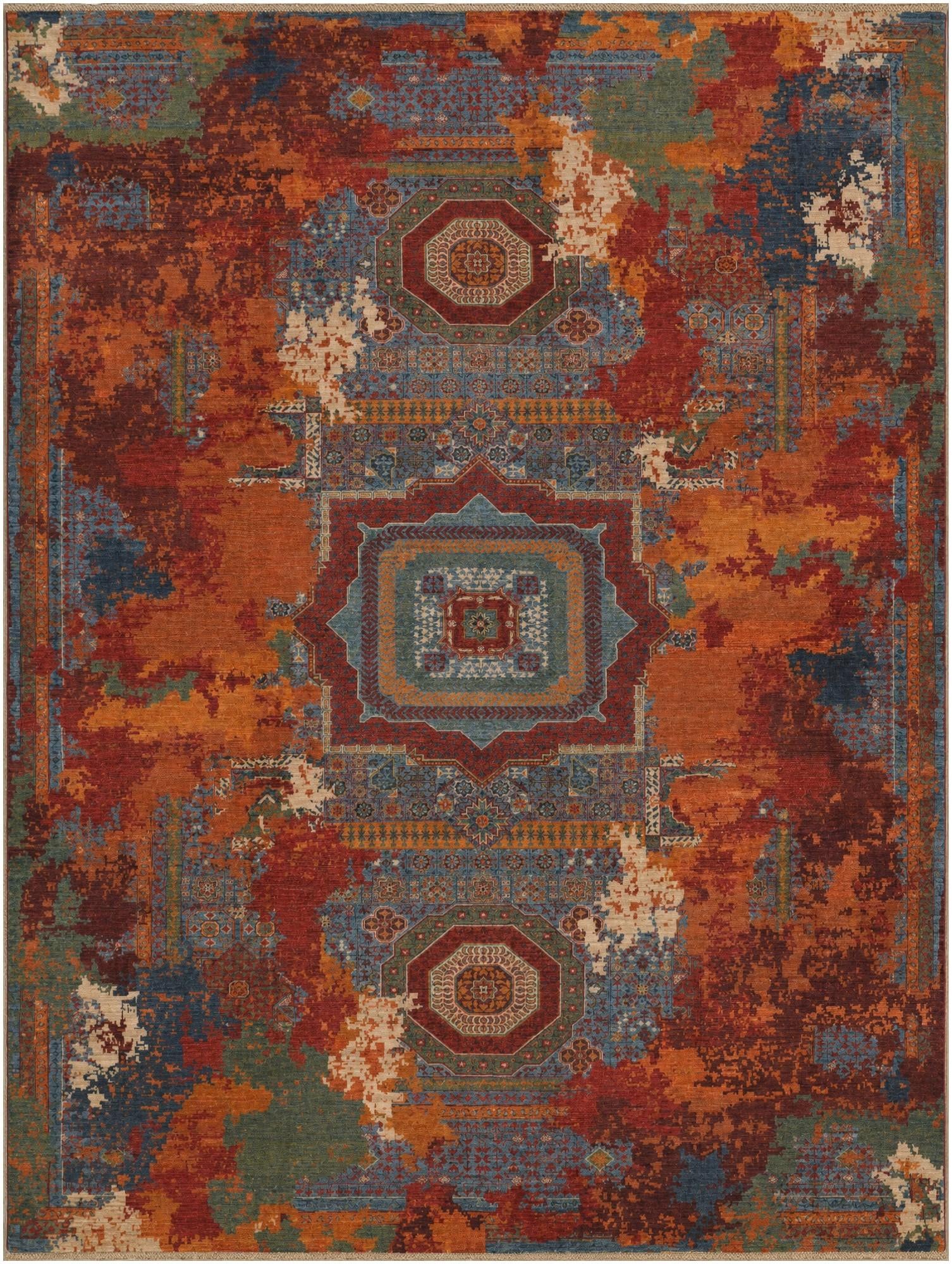 9' 9 x 13' Hand Knotted Mamluk Ziegler Rug