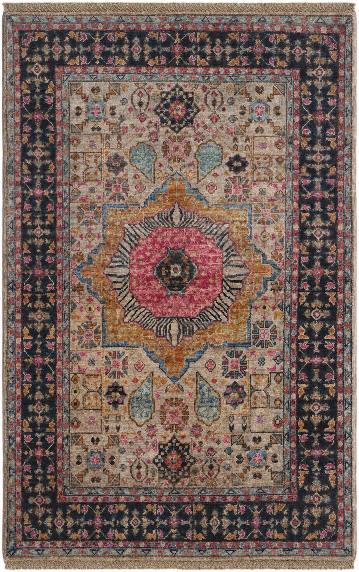 3' 3 x 5' 1 Hand Knotted Mamluk Ziegler Rug