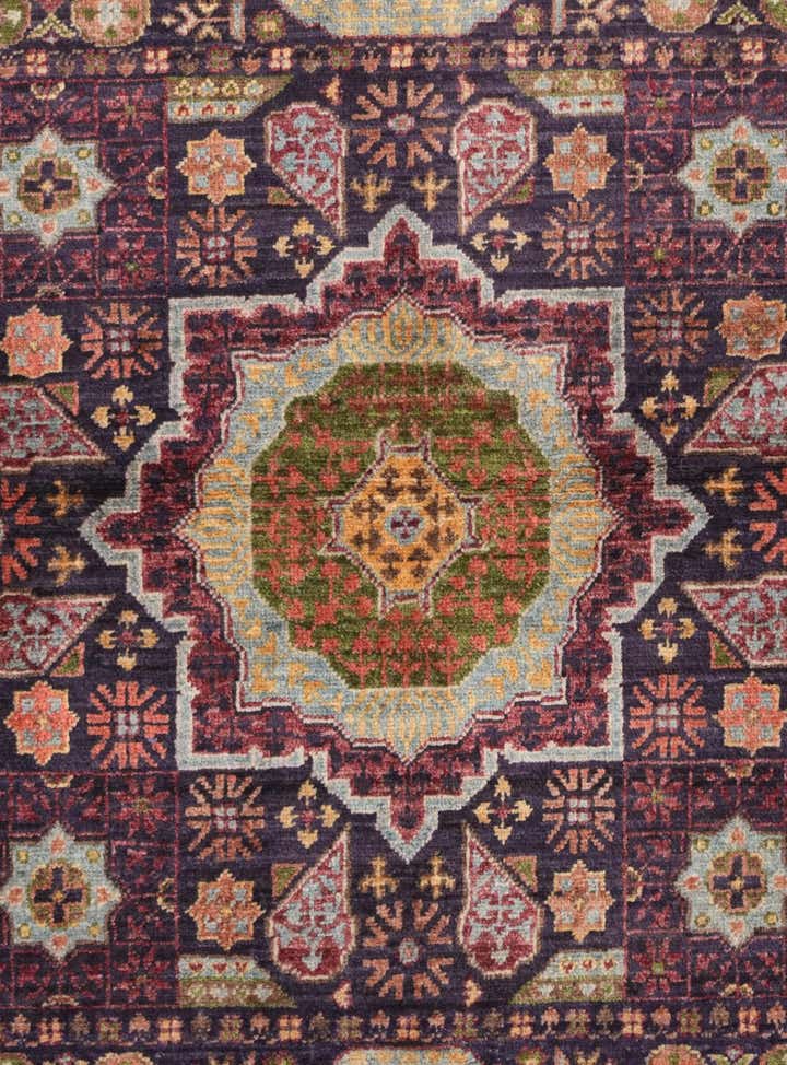 3' 4 x 4' 11 Hand Knotted Mamluk Ziegler Rug