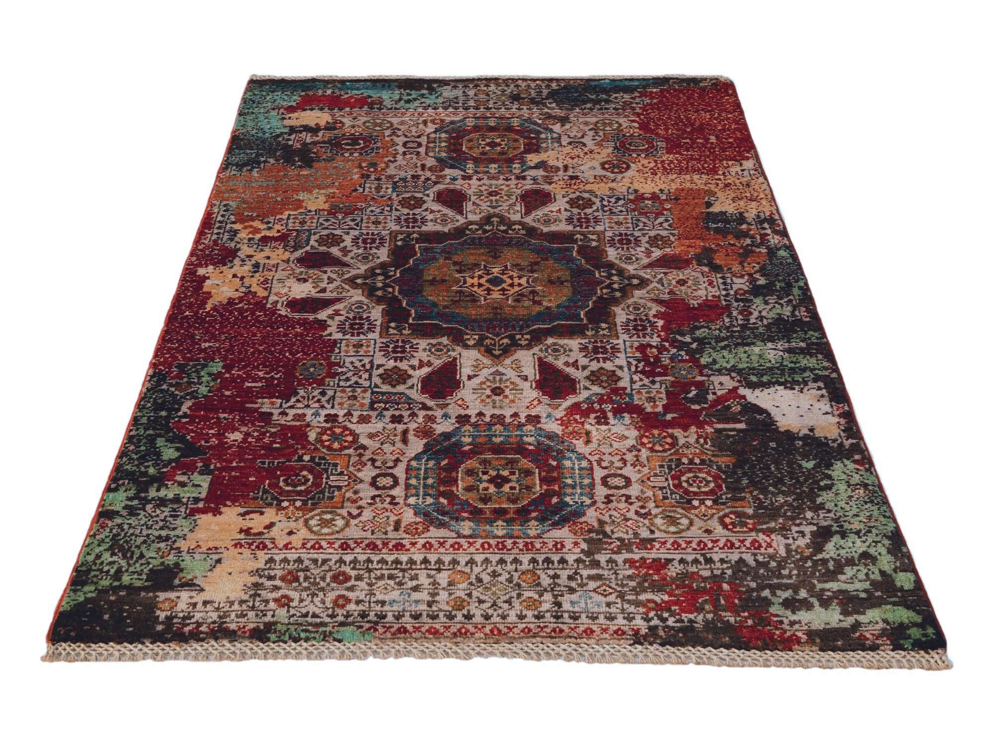 3' 3 x 5' 2 Hand Knotted Mamluk Ziegler Rug