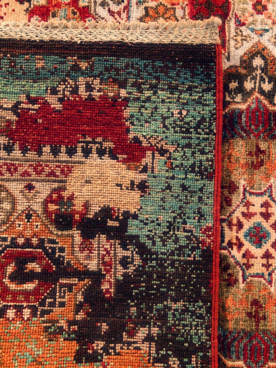 100cm x 155cm Hand Knotted Mamluk Ziegler Rug