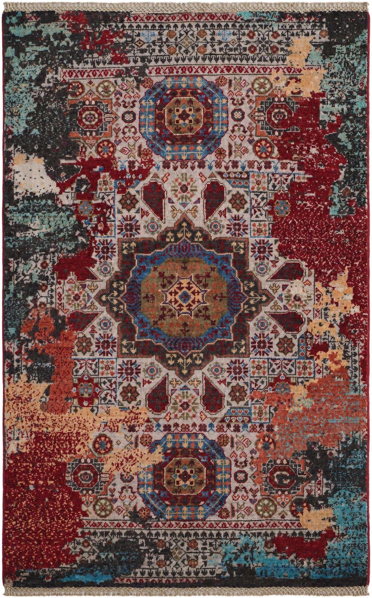 3' 3 x 5' 2 Hand Knotted Mamluk Ziegler Rug