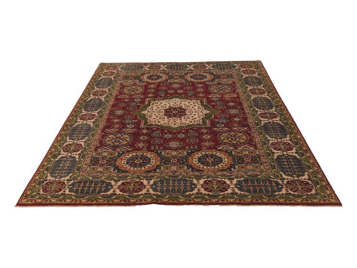 Detail image of 7' x 9' 5 Hand Knotted Mamluk Ziegler Rug