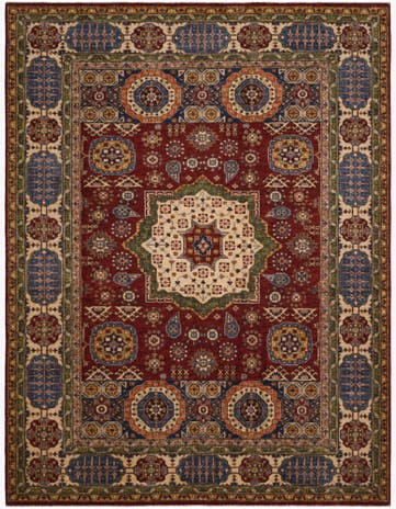 7' x 9' 5 Hand Knotted Mamluk Ziegler Rug