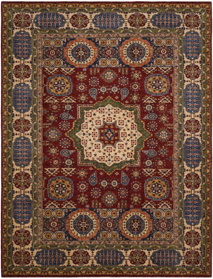 7' x 9' 5 Hand Knotted Mamluk Ziegler Rug
