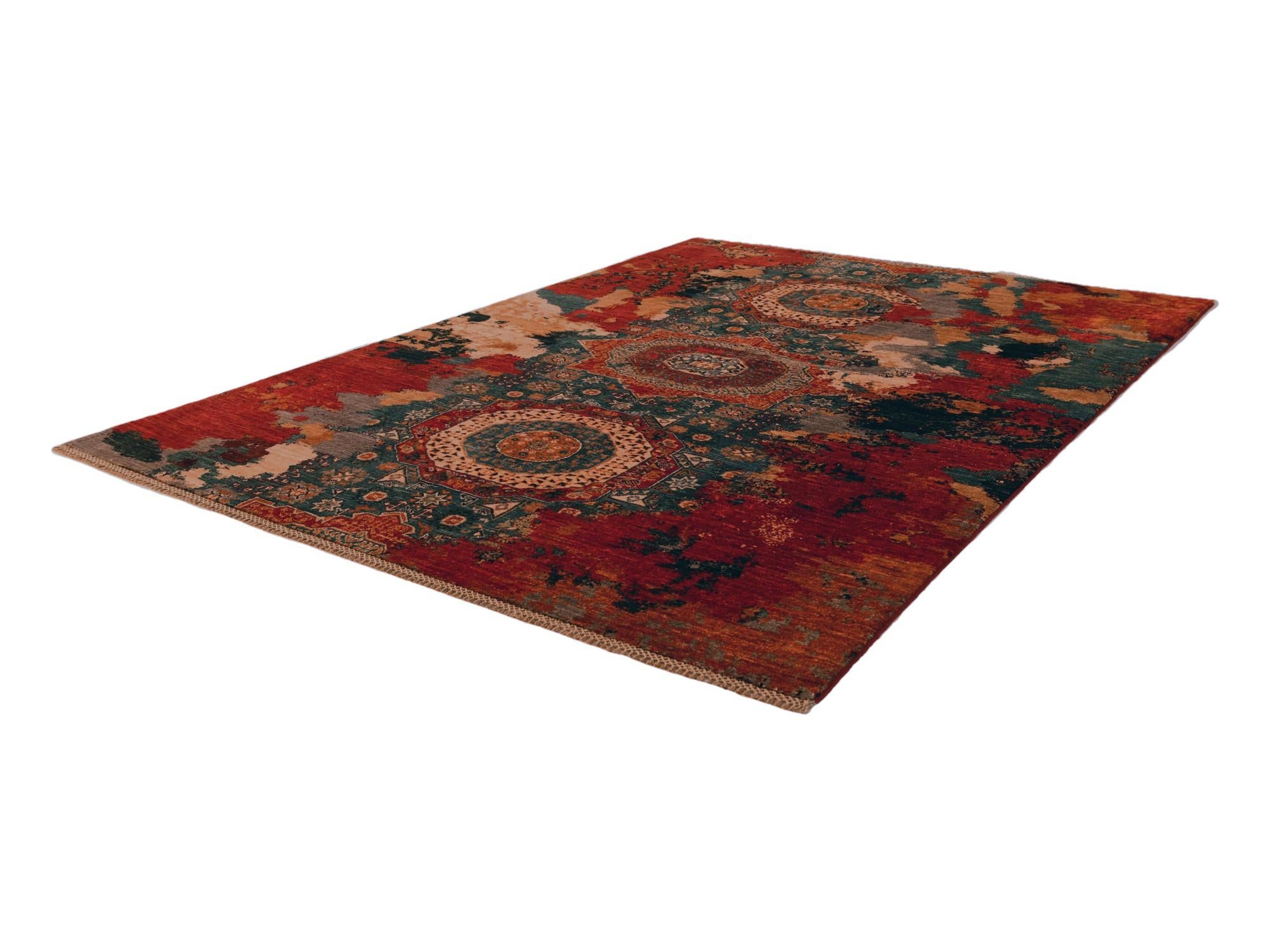 5' 9 x 7' 11 Hand Knotted Mamluk Ziegler Rug