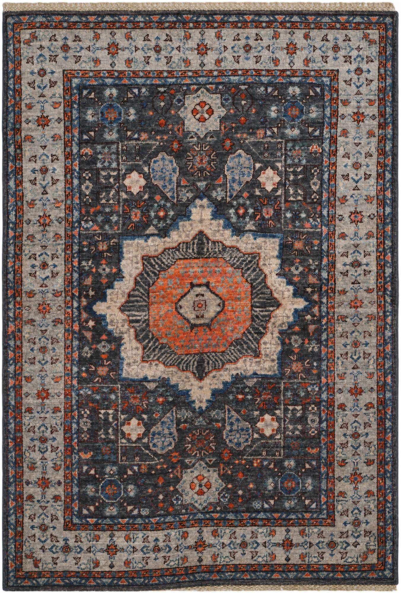 3' 5 x 4' 10 Hand Knotted Mamluk Ziegler Rug
