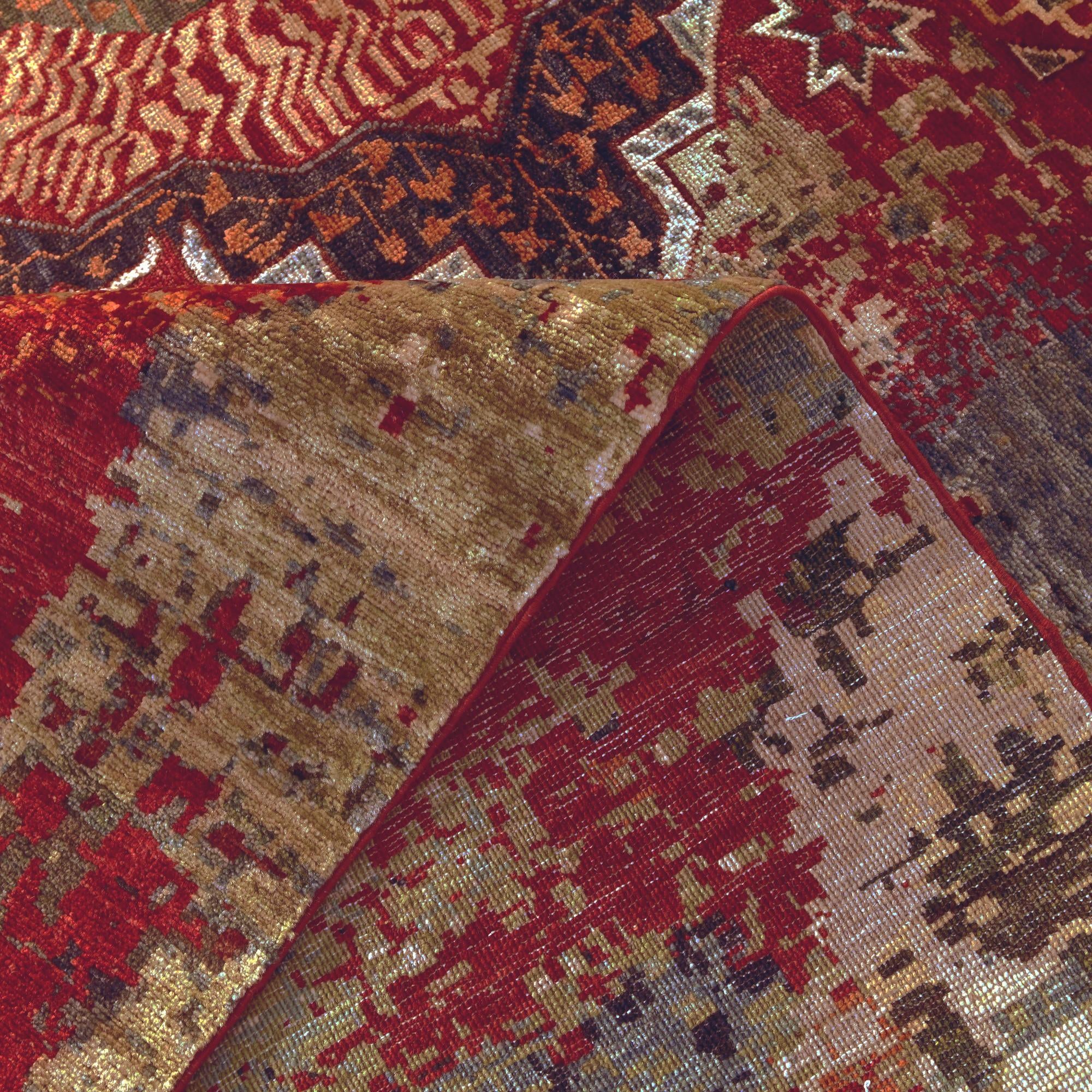 9' 11 x 13' 9 Hand Knotted Mamluk Ziegler Rug