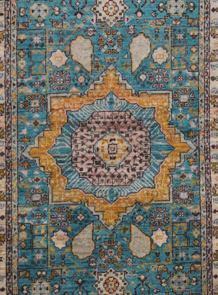 3' 5 x 5' Hand Knotted Mamluk Ziegler Rug