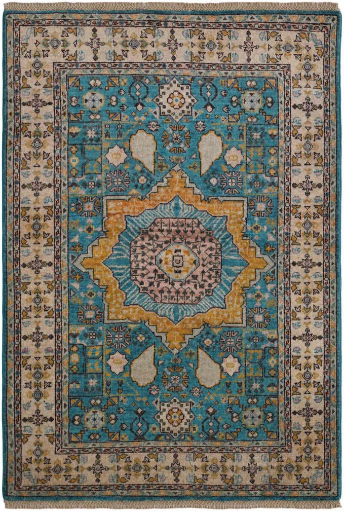 3' 5 x 5' Hand Knotted Mamluk Ziegler Rug