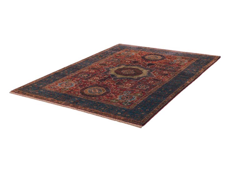 Detail image of 4' 4 x 6' Hand Knotted Mamluk Ziegler Rug
