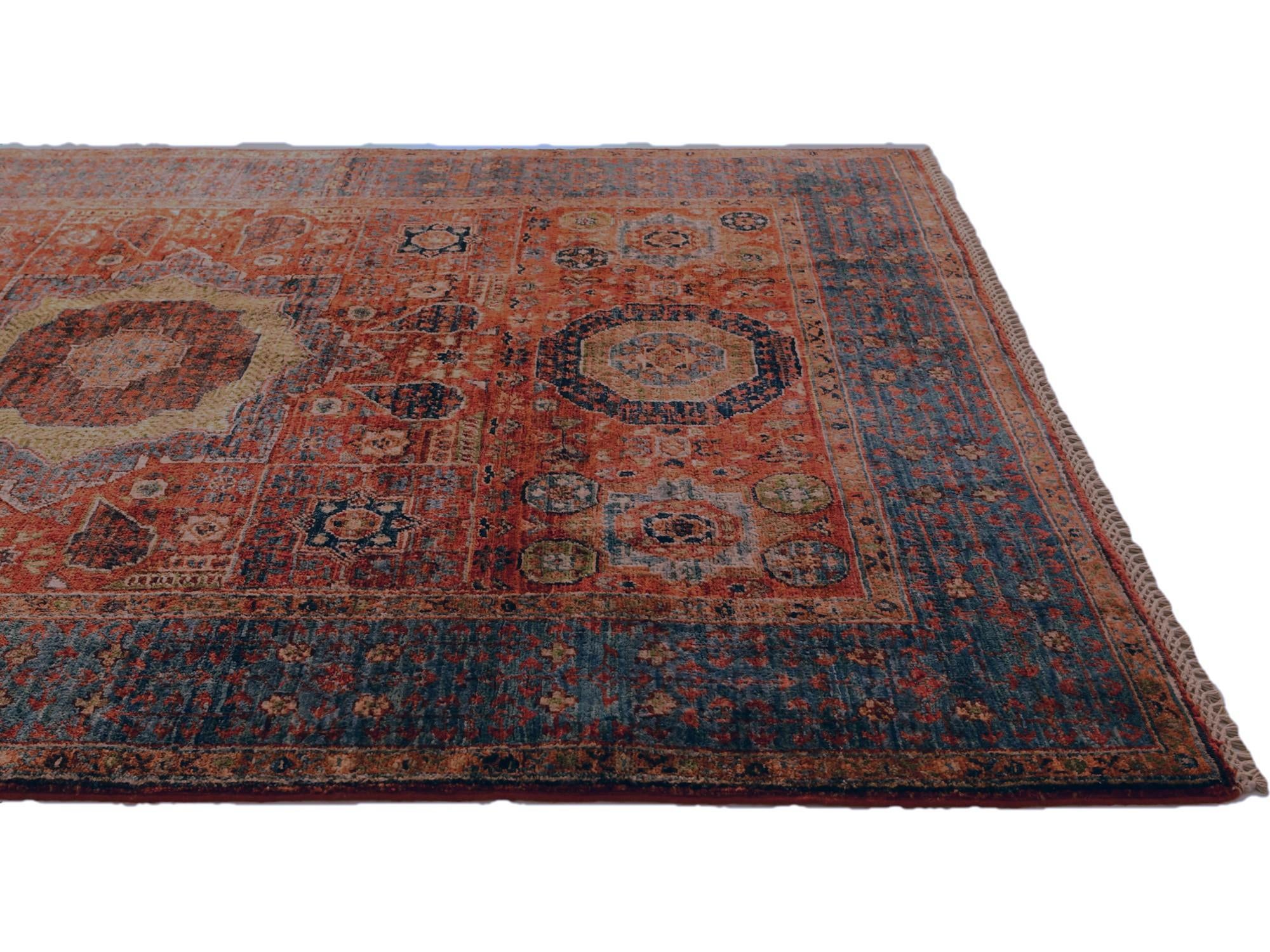 4' 4 x 6' Hand Knotted Mamluk Ziegler Rug
