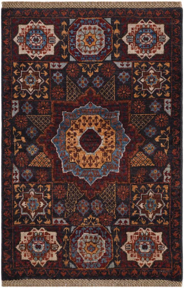 2' x 3' 1 Hand Knotted Mamluk Ziegler Rug