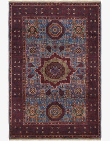 4' x 5' 10 Hand Knotted Mamluk Ziegler Rug
