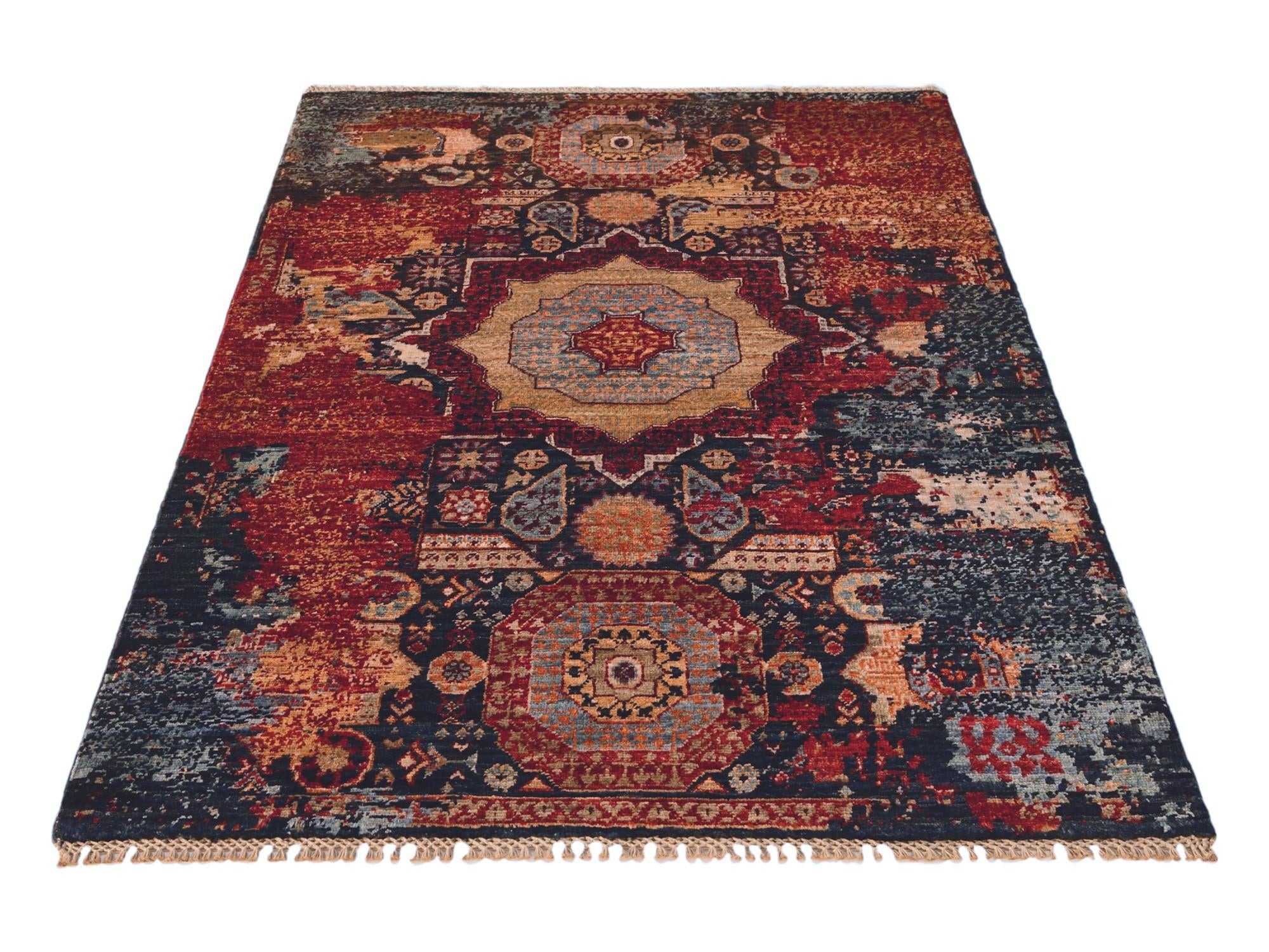 3' 5 x 5' 2 Hand Knotted Mamluk Ziegler Rug