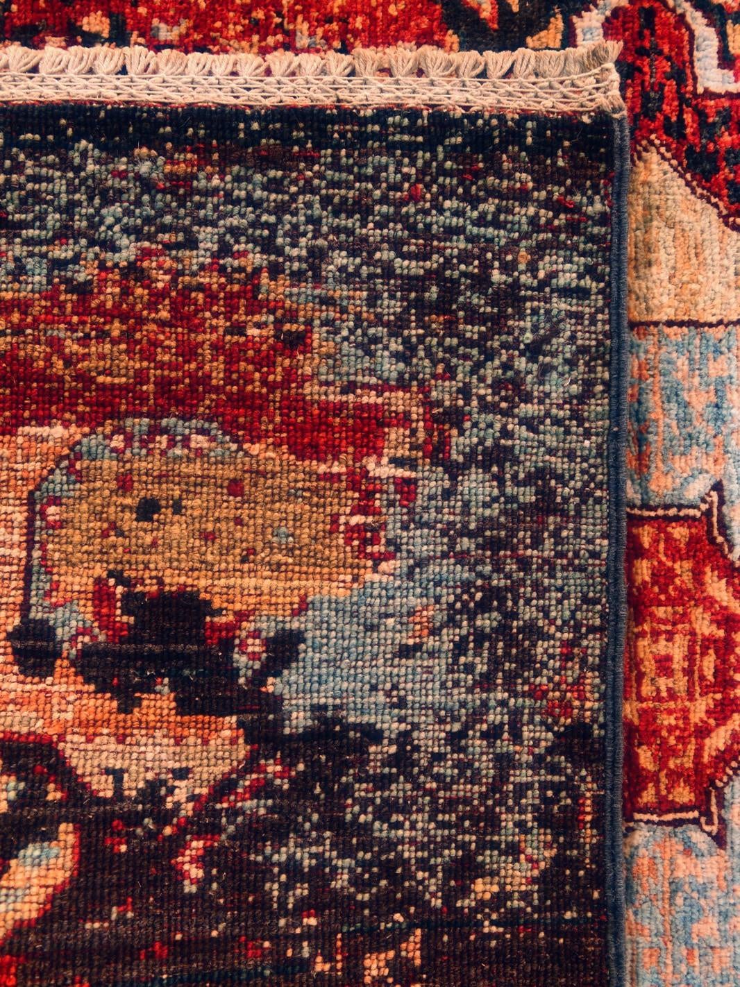 Detail image 12 of 12: 3' 5 x 5' 2 Hand Knotted Mamluk Ziegler Rug