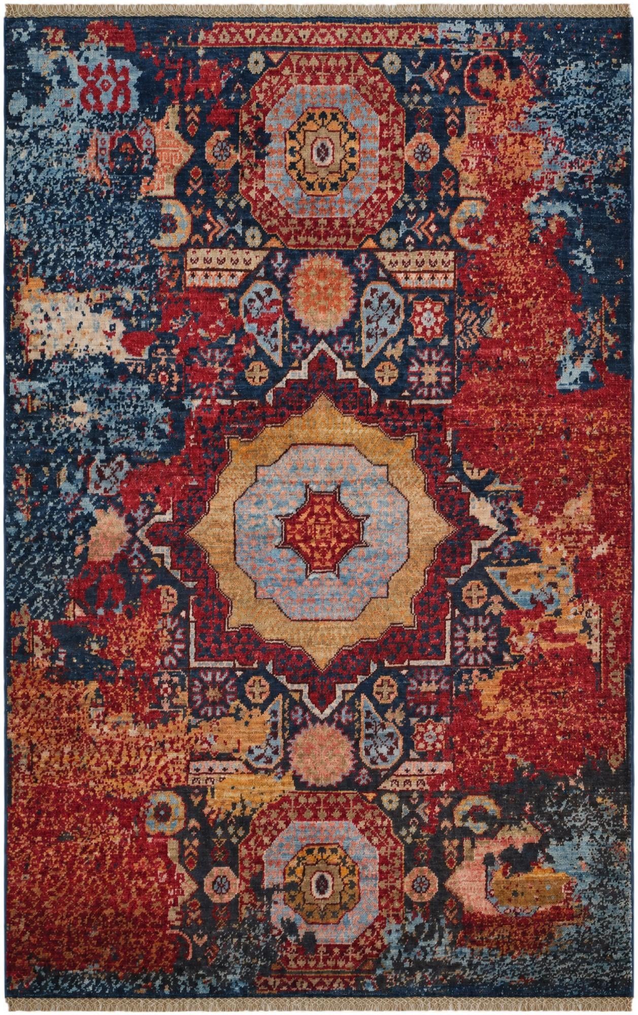 3' 5 x 5' 2 Hand Knotted Mamluk Ziegler Rug