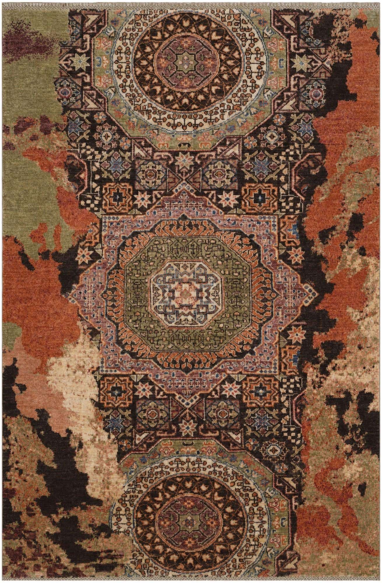 4' x 6' Hand Knotted Mamluk Ziegler Rug