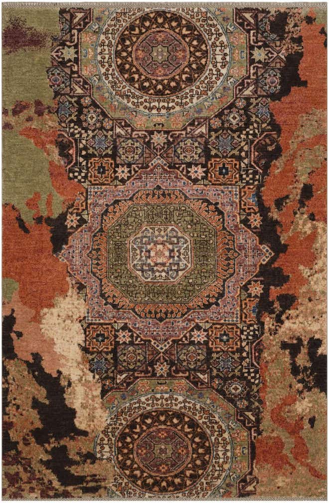 4' x 6' Hand Knotted Mamluk Ziegler Rug