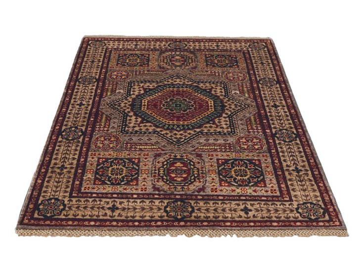 Detail image of 3' 4 x 5' Hand Knotted Mamluk Ziegler Rug