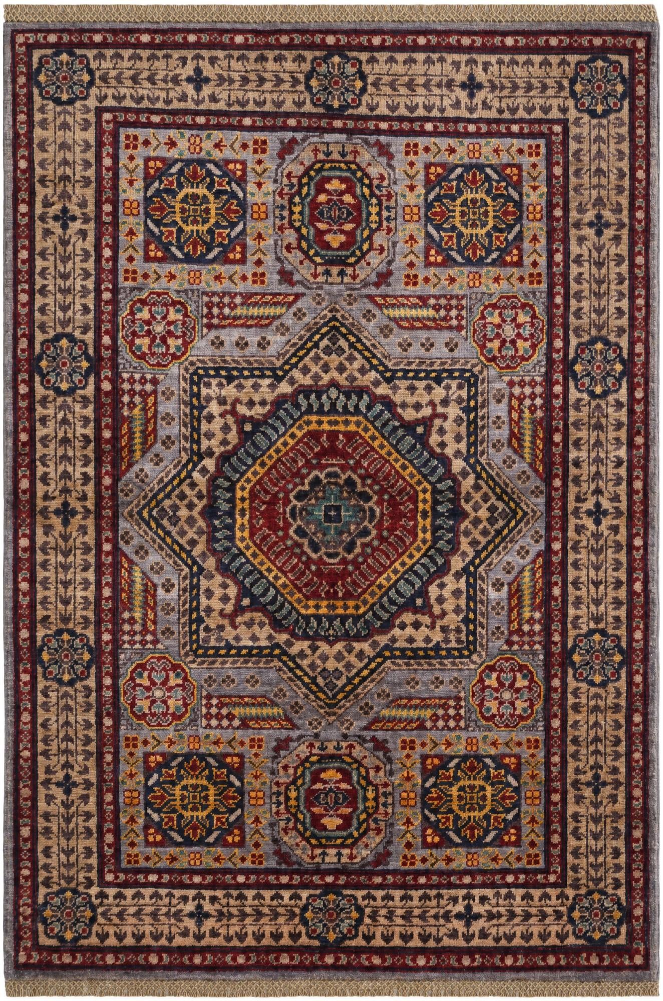 3' 4 x 5' Hand Knotted Mamluk Ziegler Rug