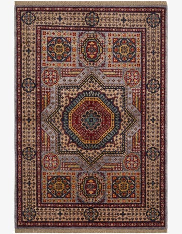 3' 4 x 5' Hand Knotted Mamluk Ziegler Rug