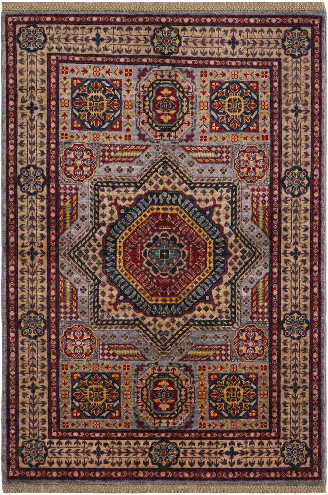 3' 4 x 5' Hand Knotted Mamluk Ziegler Rug