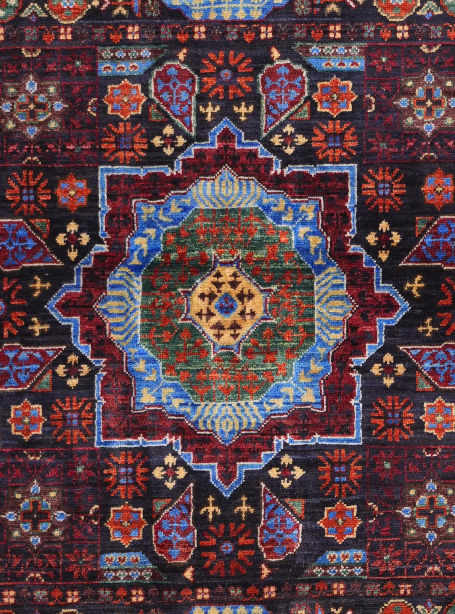 3' 4 x 5' 1 Hand Knotted Mamluk Ziegler Rug