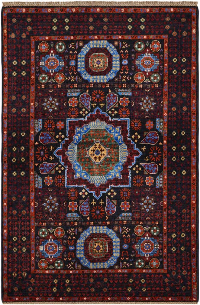 3' 4 x 5' 1 Hand Knotted Mamluk Ziegler Rug