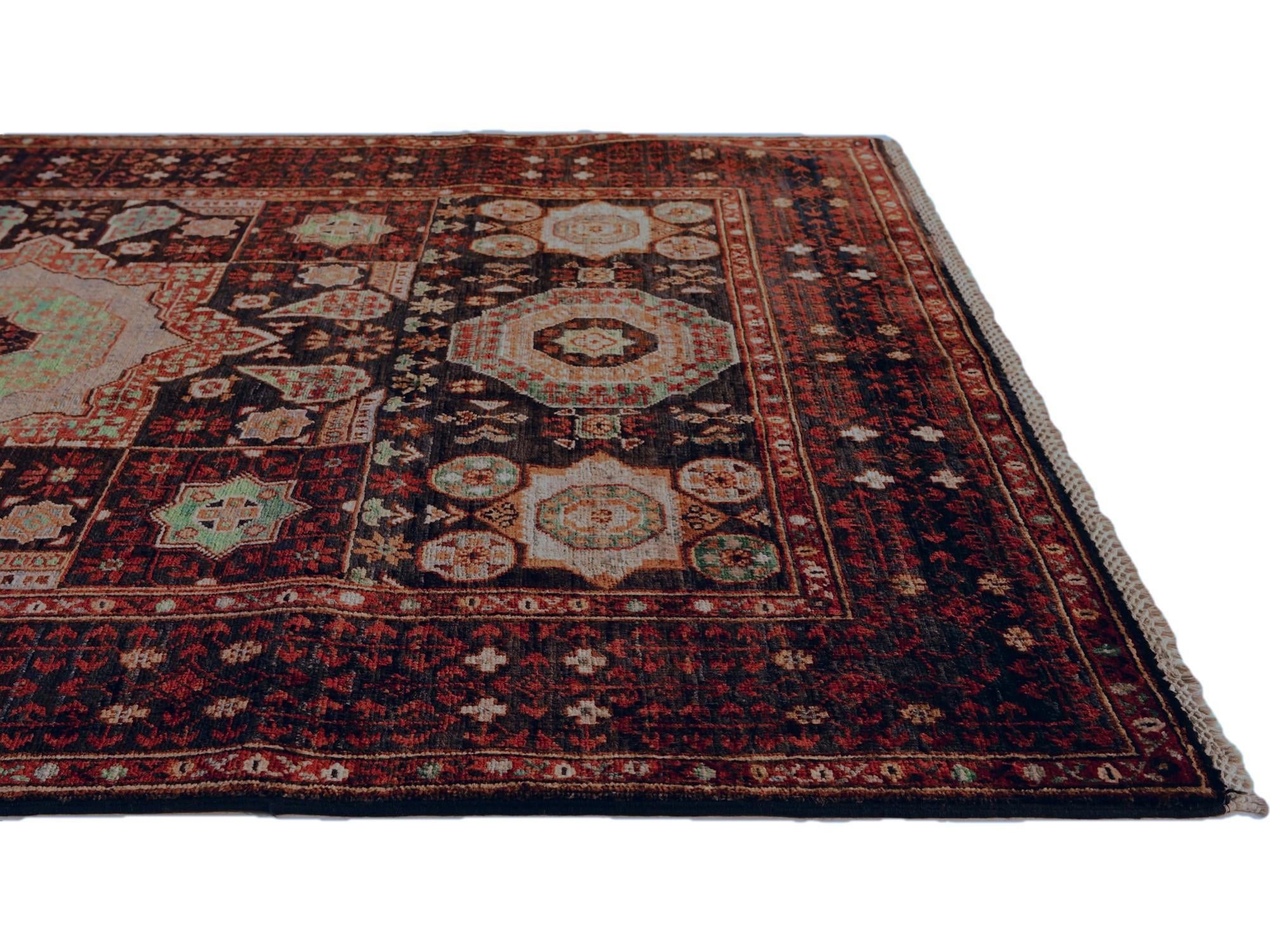 4' 2 x 5' 11 Hand Knotted Mamluk Ziegler Rug