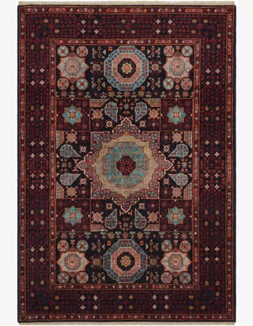 4' 2 x 5' 11 Hand Knotted Mamluk Ziegler Rug