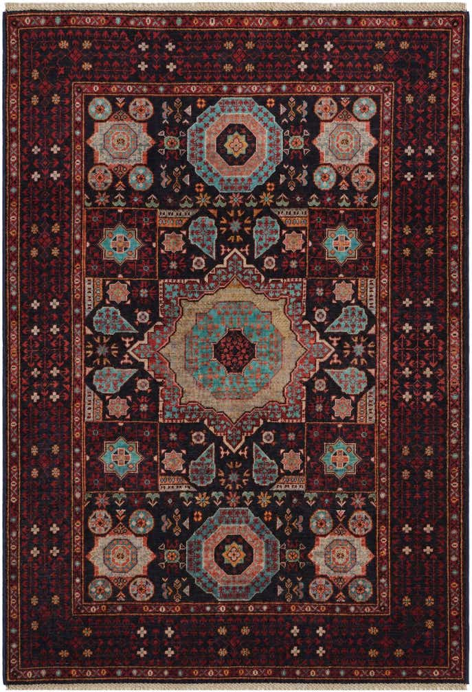 4' 2 x 5' 11 Hand Knotted Mamluk Ziegler Rug