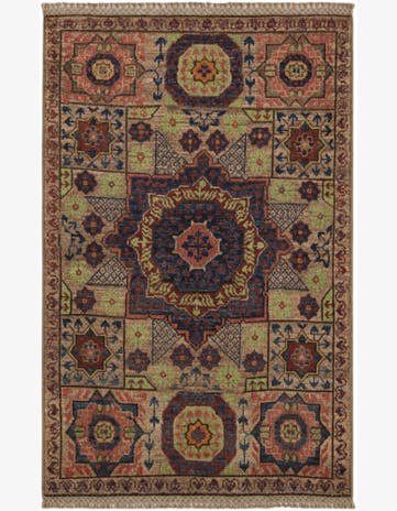 2' x 3' 2 Hand Knotted Mamluk Ziegler Rug