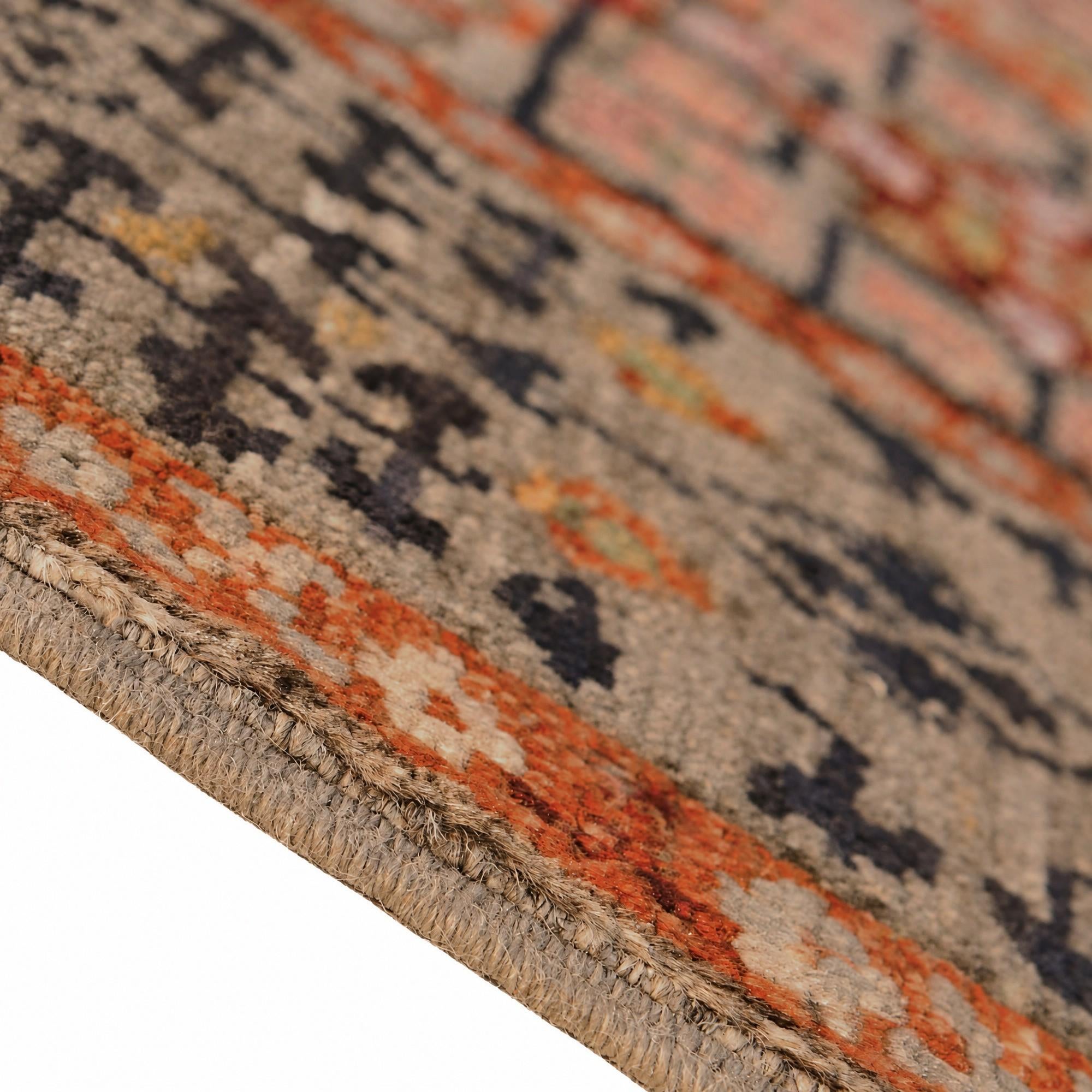 100cm x 150cm Hand Knotted Mamluk Ziegler Rug