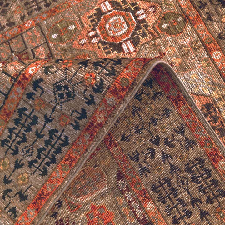3' 4 x 4' 11 Hand Knotted Mamluk Ziegler Rug
