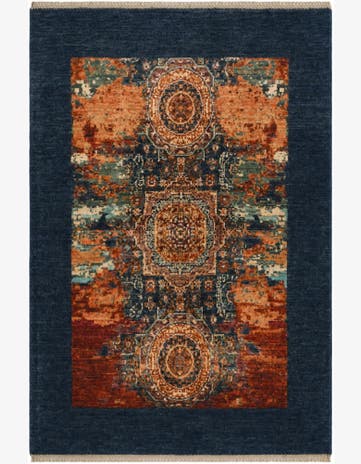 3' 5 x 5' Hand Knotted Mamluk Ziegler Rug