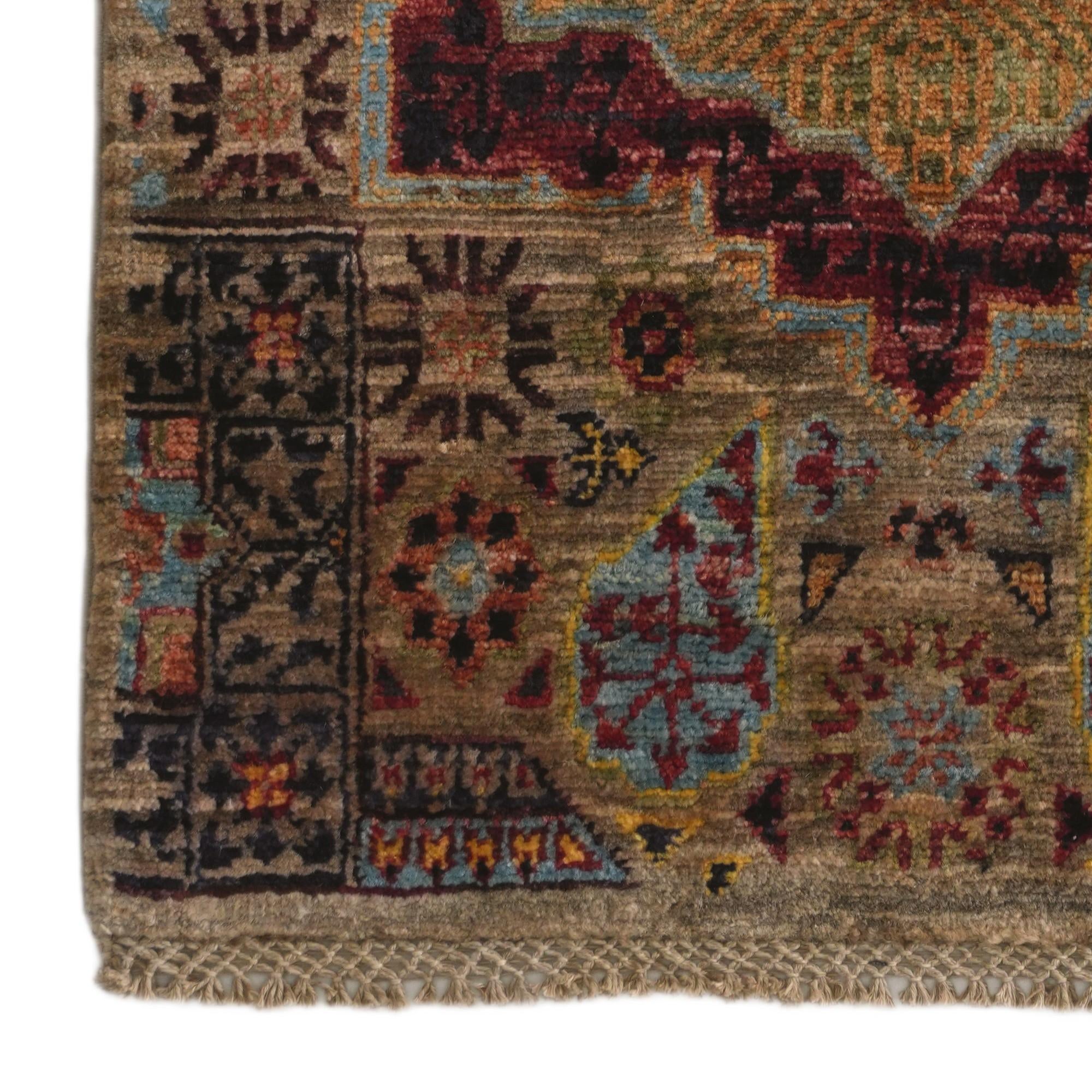 2' x 3' 2 Hand Knotted Mamluk Ziegler Rug