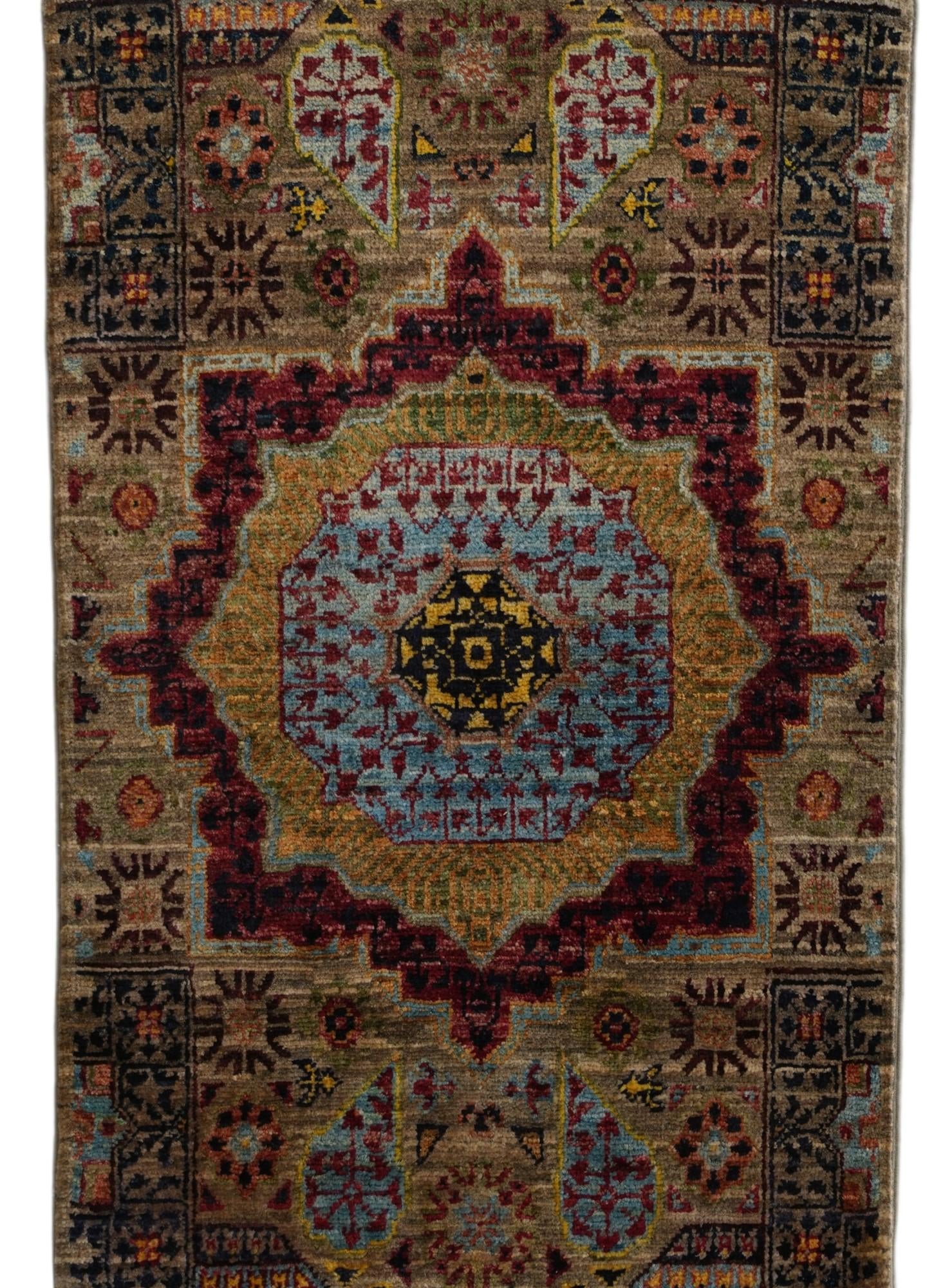2' x 3' 2 Hand Knotted Mamluk Ziegler Rug
