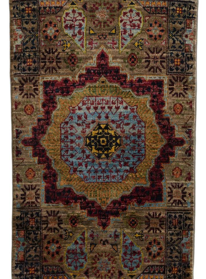 2' x 3' 2 Hand Knotted Mamluk Ziegler Rug