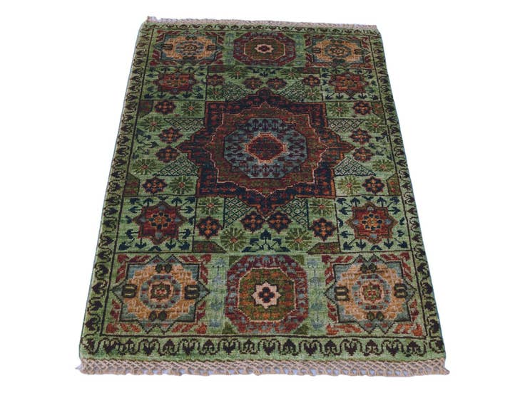 Detail image of 2' 2 x 3' 1 Hand Knotted Mamluk Ziegler Rug
