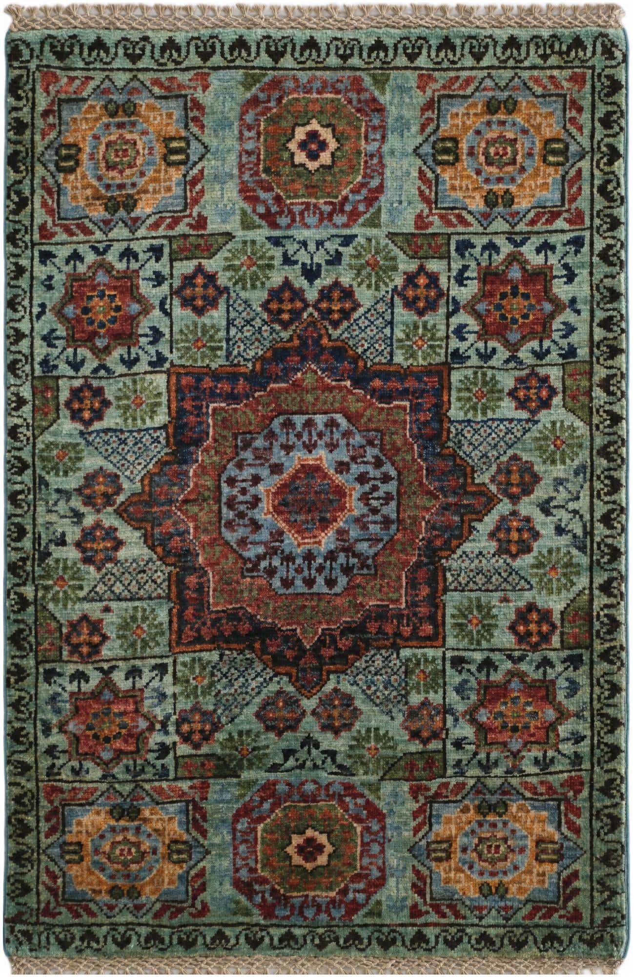2' 2 x 3' 1 Hand Knotted Mamluk Ziegler Rug