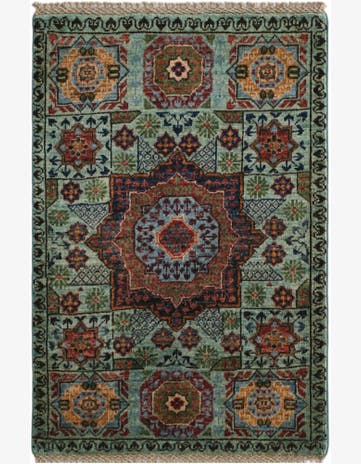 2' 2 x 3' 1 Hand Knotted Mamluk Ziegler Rug