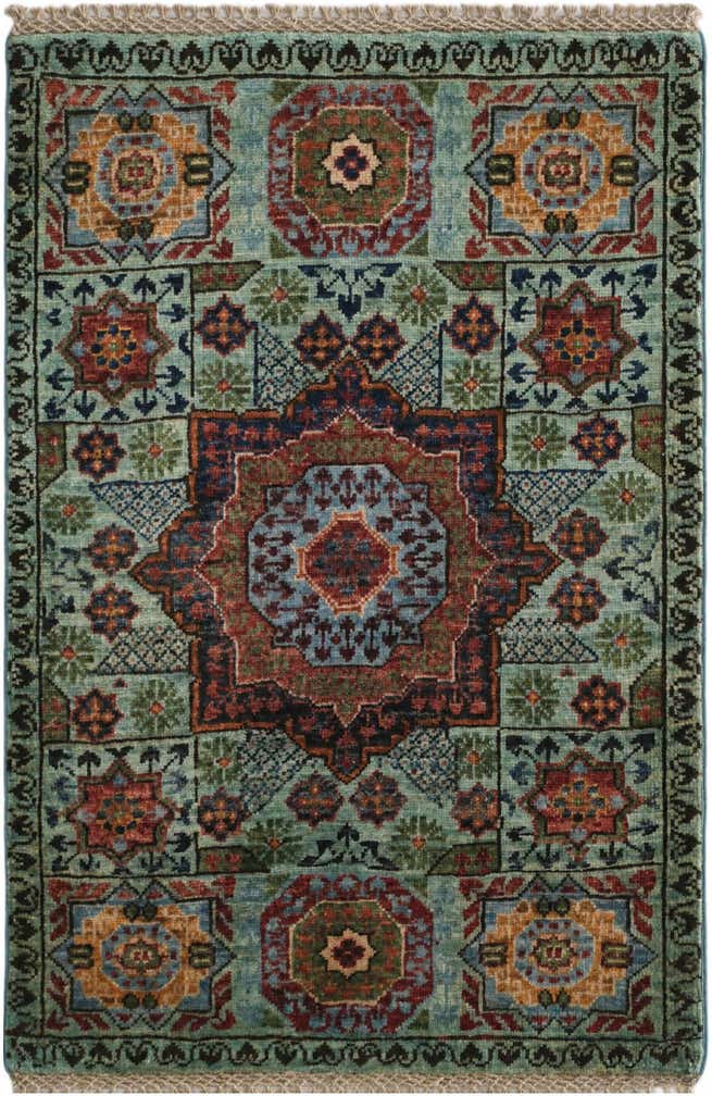 2' 2 x 3' 1 Hand Knotted Mamluk Ziegler Rug