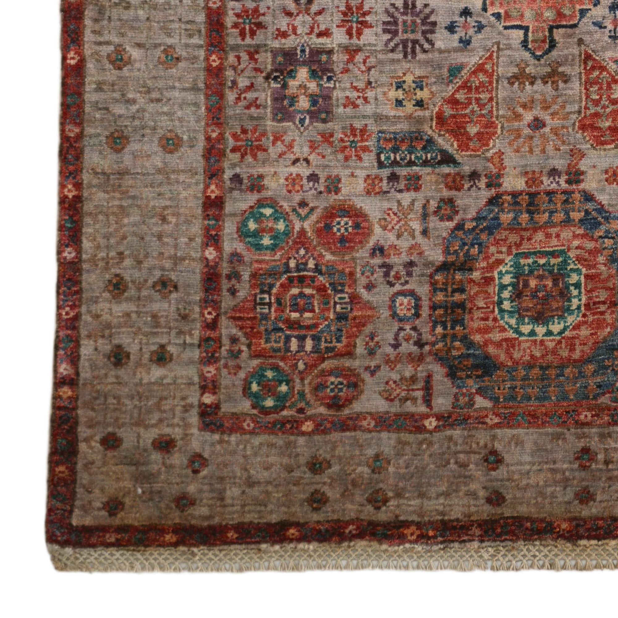 3' 5 x 5' 2 Hand Knotted Mamluk Ziegler Rug