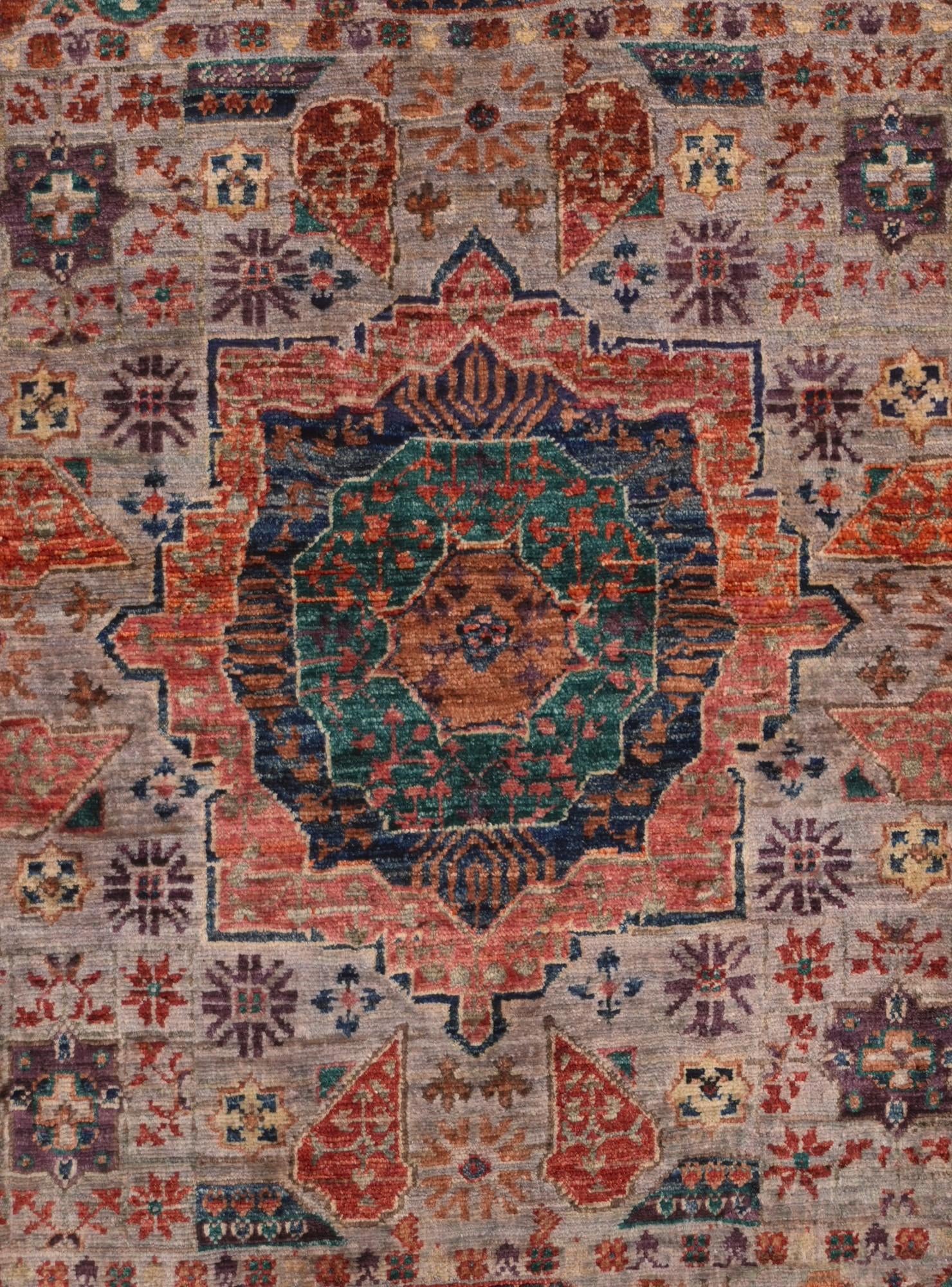 3' 5 x 5' 2 Hand Knotted Mamluk Ziegler Rug