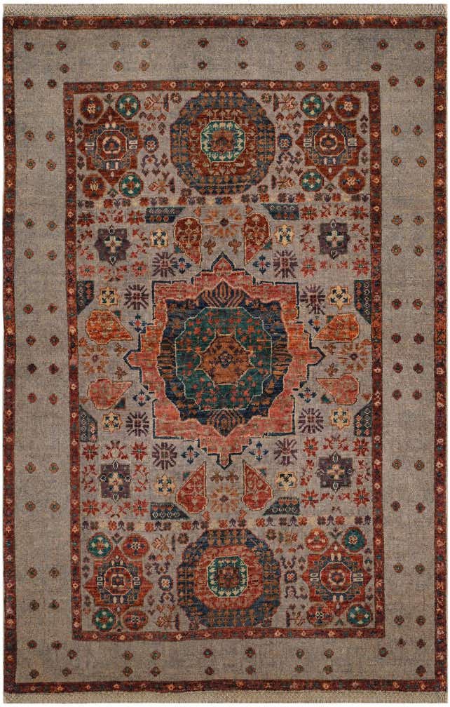 3' 5 x 5' 2 Hand Knotted Mamluk Ziegler Rug