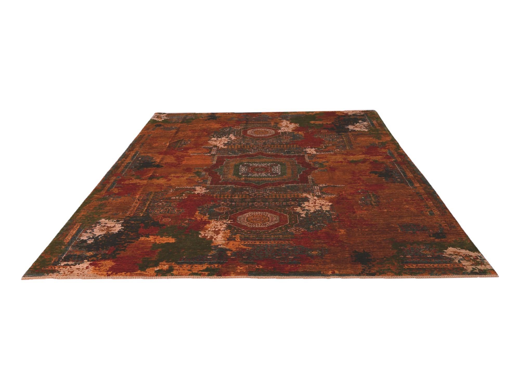 9' 10 x 12' 6 Hand Knotted Mamluk Ziegler Rug